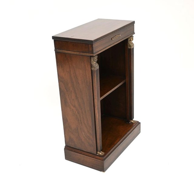 Traditional Neoclassical Empire Style Open Bookcase, 1930 For Sale - Image 3 of 12