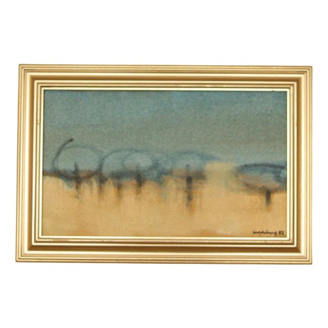 Mats Sandeberg, Trees, 1982, Oil on Panel, Framed For Sale