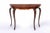 Wood Vintage George III Style Walnut Demi-Lune Folding Game Table, England, 1950s For Sale - Image 7 of 12