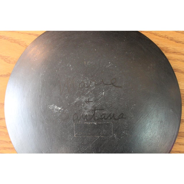 1950s Marie and Santana San Ildefonso Plate For Sale - Image 5 of 5
