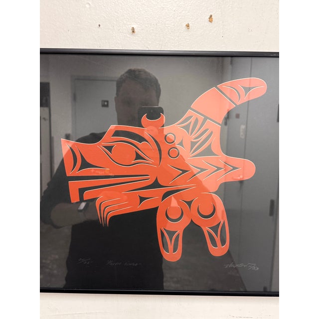 1980s Art Thompson Killer Whale Northwest Coast Native Print, Circa 1983 For Sale - Image 5 of 12