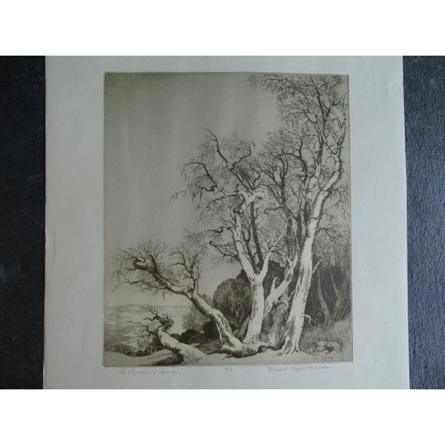 Mildred Bryant Brooks "The Promise of Spring" Etching For Sale In Los Angeles - Image 6 of 7