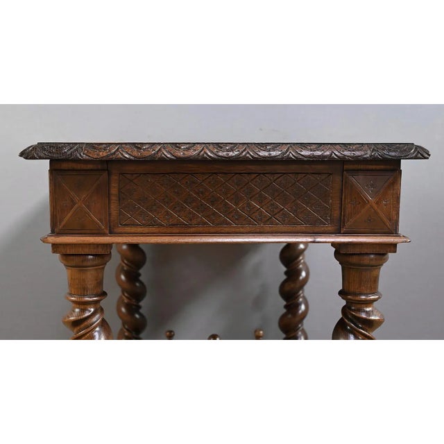 Small Louis XIII Desk in Oak For Sale - Image 13 of 18