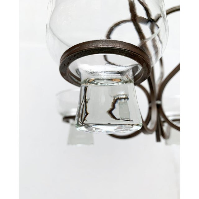 Mid-Century Danish Metal and Glass Candleholder, 1960s For Sale - Image 17 of 18