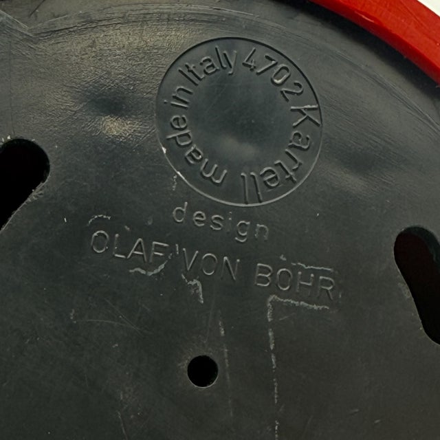 Red Wall Hooks by Olaf Von Bohr for Kartell, 1970s, Set of 3 For Sale - Image 10 of 11