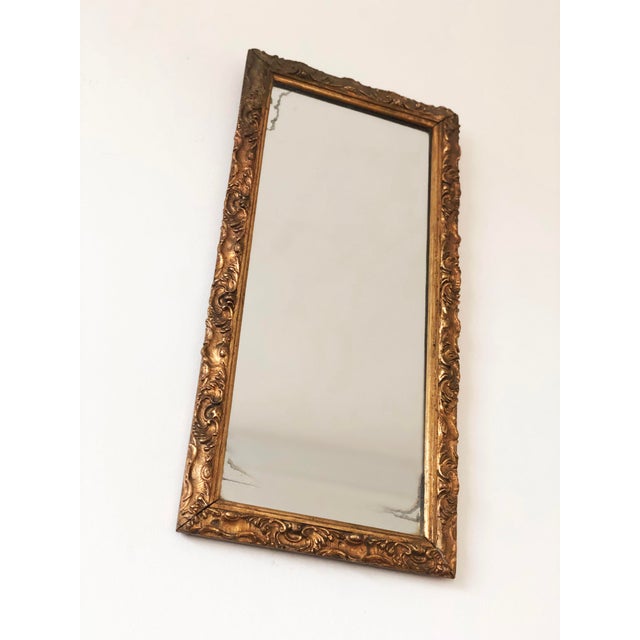 Handcrafted Antique Rococo Full-Length Mirror Belgium, 1900 For Sale - Image 6 of 10
