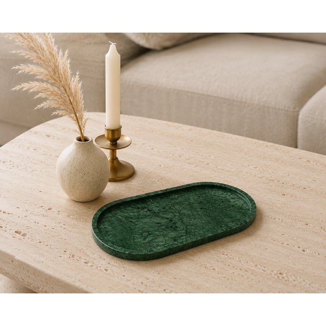 2020s Verde Marble Vanity Tray For Sale - Image 5 of 7