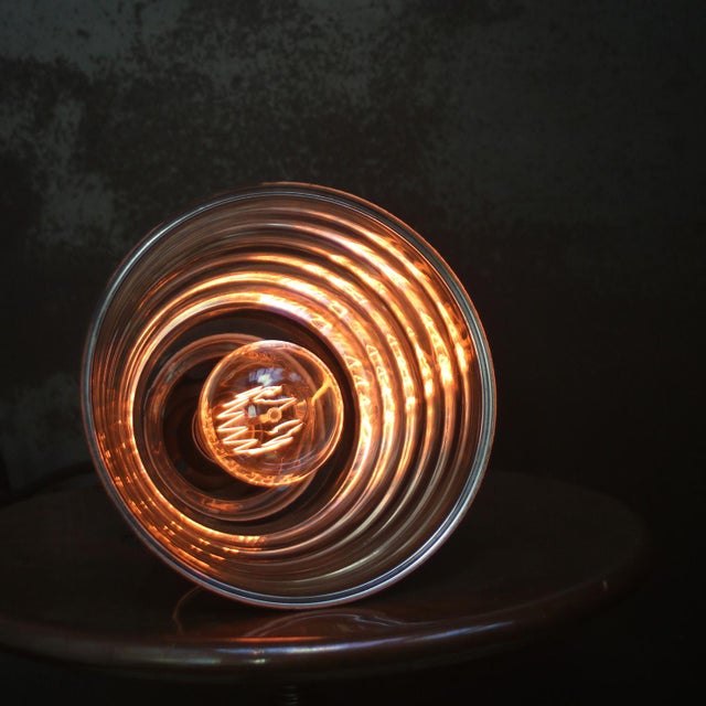 Vintage Industrial Zeiss Ikon Ik180 Mercury Mirror Glass Pendant Light For Sale - Image 6 of 8