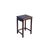Vintage Oriental Simple Geometric Apron Rectangular Brown Side Table For Sale In San Francisco - Image 6 of 9