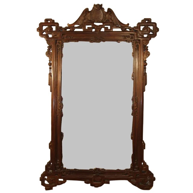 Large Late 19th Century Japanese Mirror attributed to Viardot, 1890s For Sale