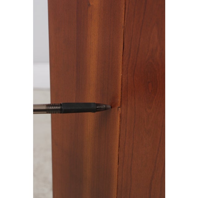 Stickley Cherry Kneehole Desk Vanity & Bench For Sale - Image 10 of 18