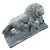 Vintage Cast Stone Sculpture of a Lion Attacking an Antelope For Sale - Image 4 of 11