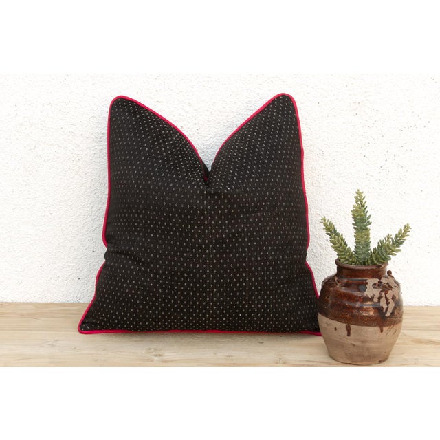 Woven in Gujarat, western India, from antique Mashru, the traditional silk-warp, cotton-weft cloth prized for its lustrous...