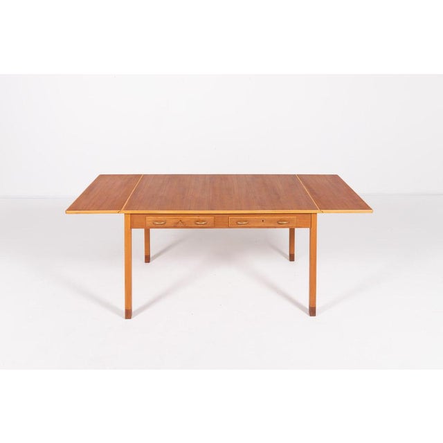 Mid-Century Extendable Dining Table by David Rosen for Nordiska Kompaniet, Sweden, 1950s For Sale - Image 11 of 14