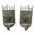 Pair of Gothic Revival Metal Iron Dragon Sconces For Sale