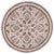 Ivory Eclectic Ziegler Ivory/Brown Wool Round - Rug 9'11'' X 9'11'' For Sale - Image 8 of 9