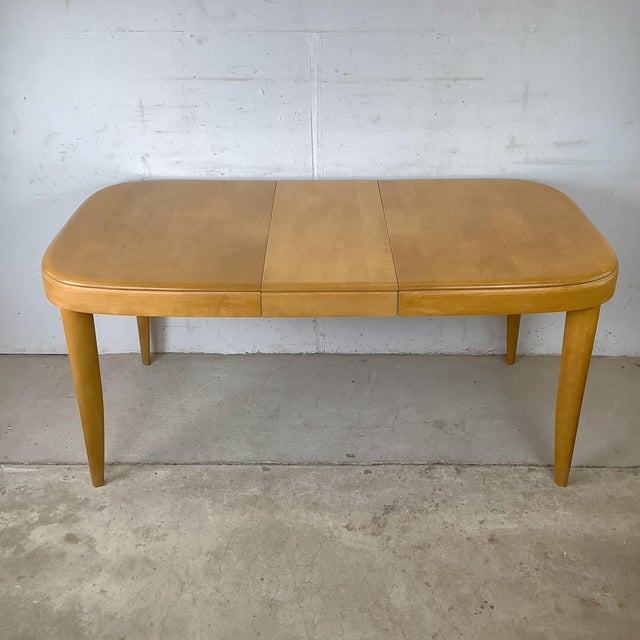 Vintage Heywood-Wakefield Wheat Extension Dining Table For Sale - Image 13 of 18