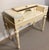 Victorian Early 20th Century Cream and Pale Blue Spinet Writing Desk For Sale - Image 3 of 18