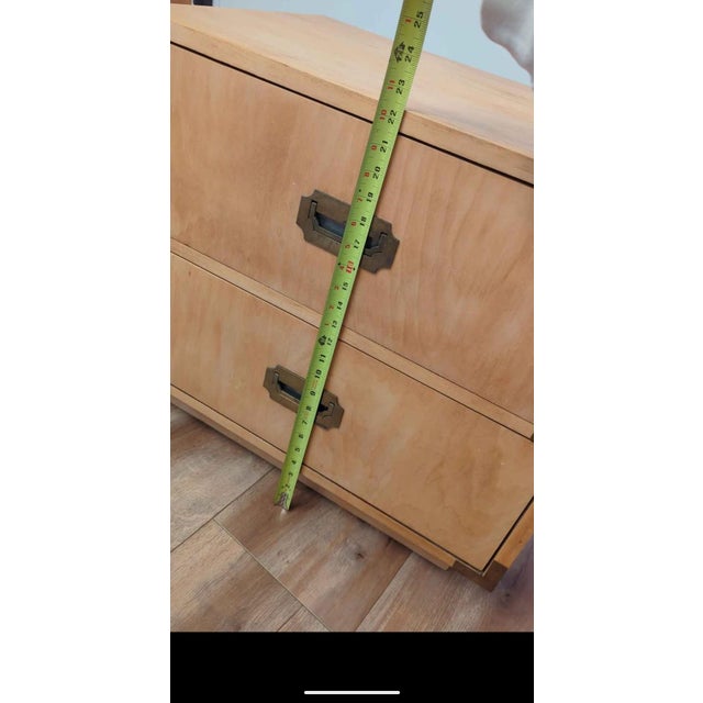 Wood Vintage Dixie Campaigner Nightstands For Sale - Image 7 of 10