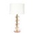 Pair of beautiful blush pink Murano glass and brass lamps. Perfect for the bedroom or living space. These are newly made,...