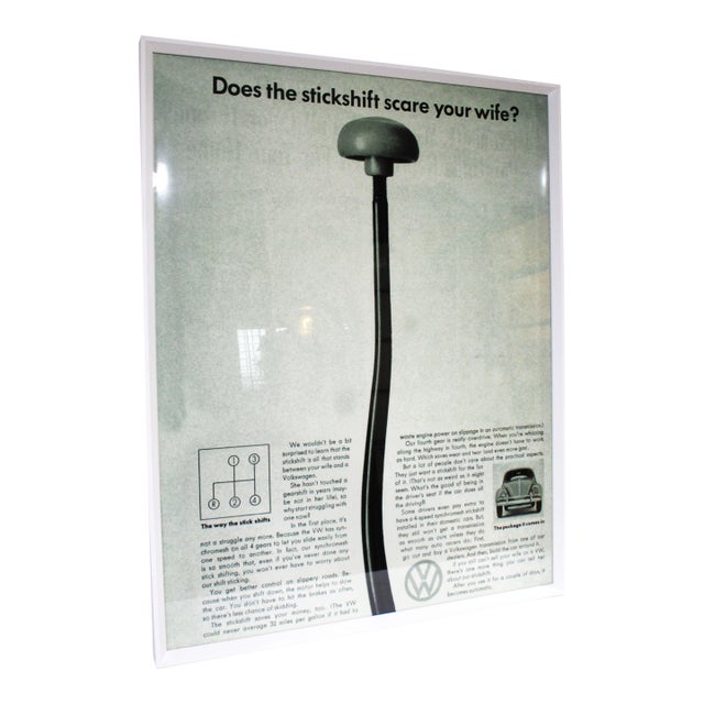 Large Volkswagen Corporate Mylar Beetle Advertisement For Sale