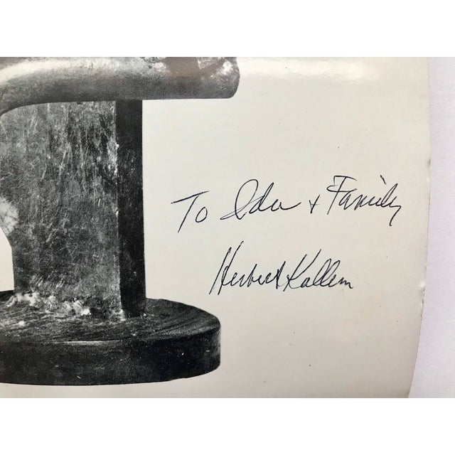 Mid-Century Modern Herbert Hallem Roko Gallery Show Catalog 1973 – Signed & Dedicated by Artist, Vintage Art Exhibition Ephemera For Sale - Image 3 of 9