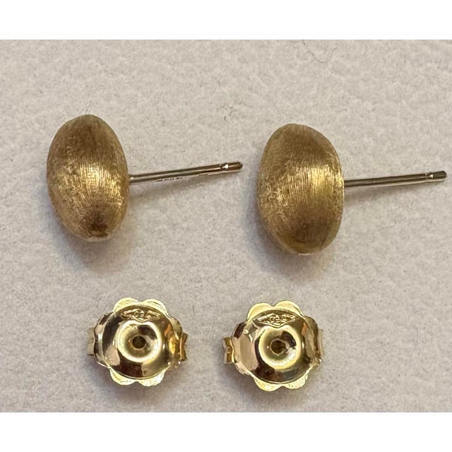 Late 20th Century Marco Bicego Africa 18k 750 Gold Stud Earrings, A Pair For Sale - Image 10 of 10