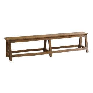Bench with Iron Brackets For Sale