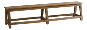 Bench with Iron Brackets