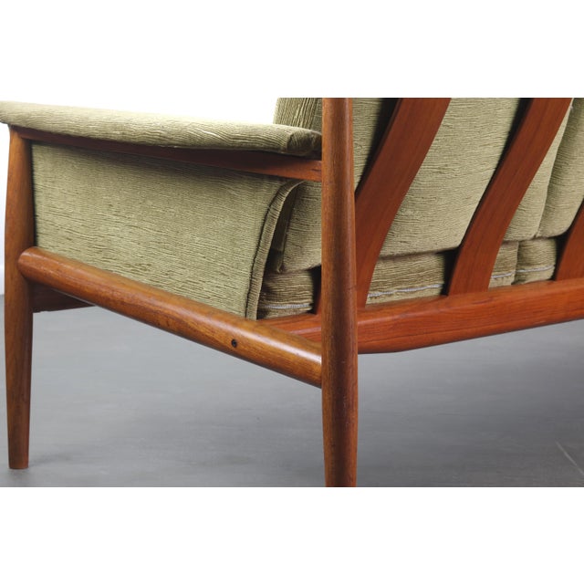 8 Ft Long Grete Jalk for France and Son Four Seat Sofa Denmark For Sale In Orlando - Image 6 of 10