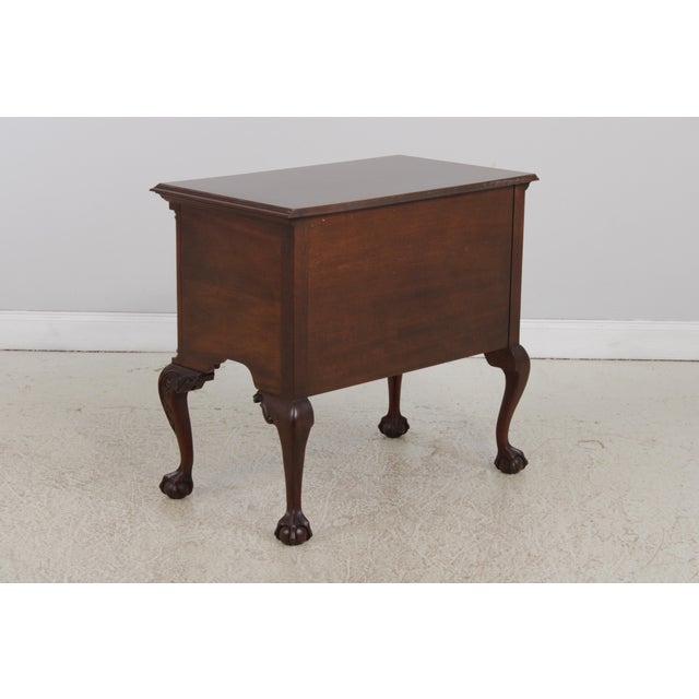 Council Craftsman Chippendale Mahogany Lowboy For Sale - Image 13 of 14