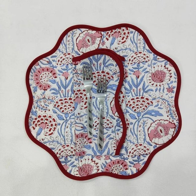 Place your holiday orders by December 12th to ensure delivery in time for Christmas. A beautiful set of round scalloped...