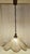 Vintage Ceiling Lamp with Relief Glass Shade on Oak Wood Mount and Brass Chain, 1970s For Sale - Image 9 of 9
