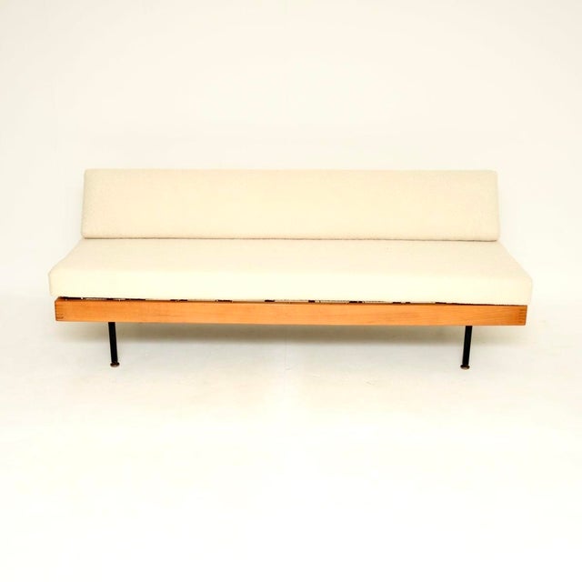 Vintage Steel and Birch Sofa Bed, 1950s For Sale - Image 4 of 11