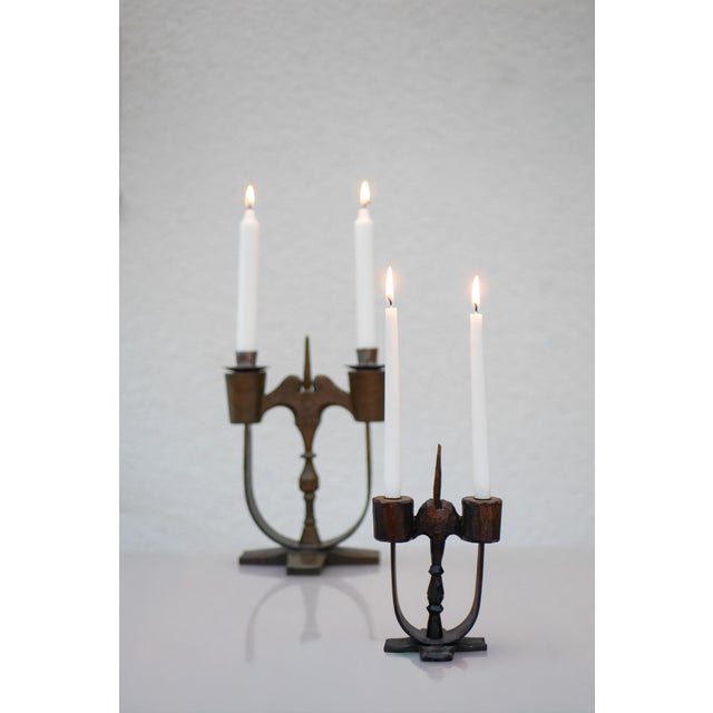 Swedish Wooden Candleolders from Taserud, 1955, Set of 2 For Sale - Image 6 of 17