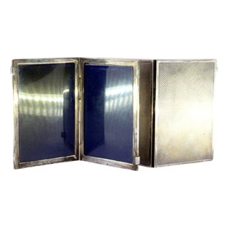 Frames in Guilloche Silver, Set of 2 For Sale