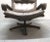 Animal Skin King Swivel Chair in Leather by Andre Vanderbeuck Strassle, 1970s For Sale - Image 7 of 10