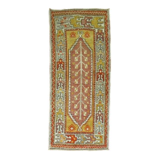 Zabihi Collection Vintage Turkish Anatolian Throw Rug - 2'10" x 5'7" For Sale