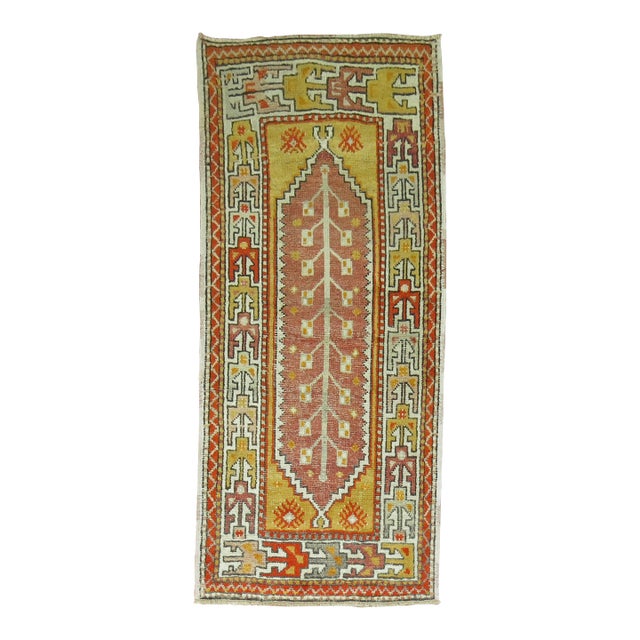 Zabihi Collection Vintage Turkish Anatolian Throw Rug - 2'10" x 5'7" For Sale