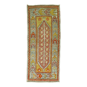 Zabihi Collection Vintage Turkish Anatolian Throw Rug