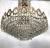 1970s Gilt and Crystal Chandeliers from Sciolari, 1970s, Set of 2 For Sale - Image 5 of 15
