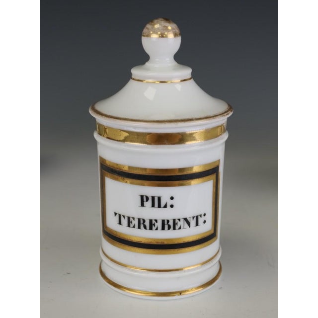 Antique Continental Opaline Glass Apothecary Jars, 1880, Set of 5 For Sale - Image 6 of 10