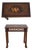 Paint Decorated Faux Bamboo Floral Painted Occasional Table For Sale