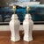 Vintage Pair of Petite Pagoda Ceramic Table Lamps For Sale - Image 4 of 4