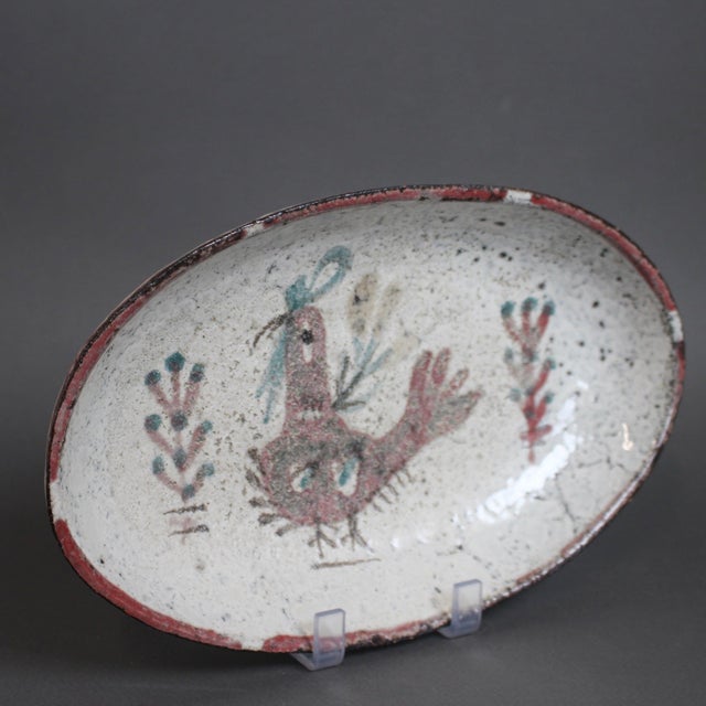 White French Ceramic Tray by Gustave Reynaud, 1960s For Sale - Image 8 of 16