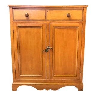 Antique Rustic Pine Jelly Cupboard/ Pie Safe For Sale