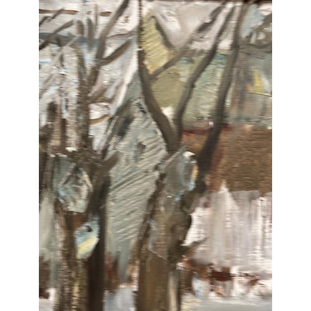 Winter Forest, 1950s, Oil Painting on Canvas, Framed For Sale - Image 6 of 15
