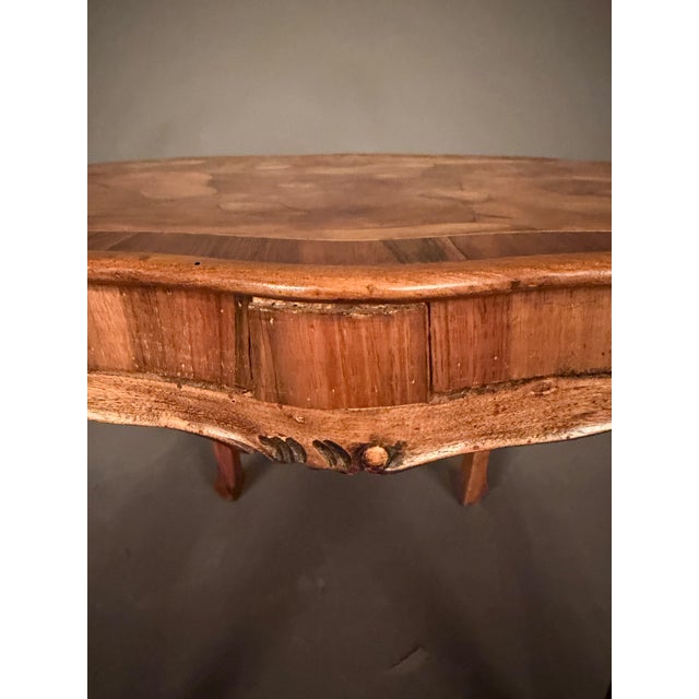Italian Burl Olive Wood Tavolino Tea Table, Circa 1920 For Sale - Image 12 of 17