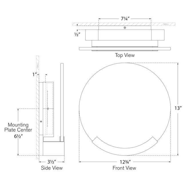 Modern Kelly Wearstler for Visual Comfort Signature Melange 13" Sconce in Antique-Burnished Brass with Alabaster For Sale - Image 3 of 4