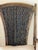 Vintage American Bamboo Armchair With Silk Feathers Pillow For Sale - Image 4 of 4